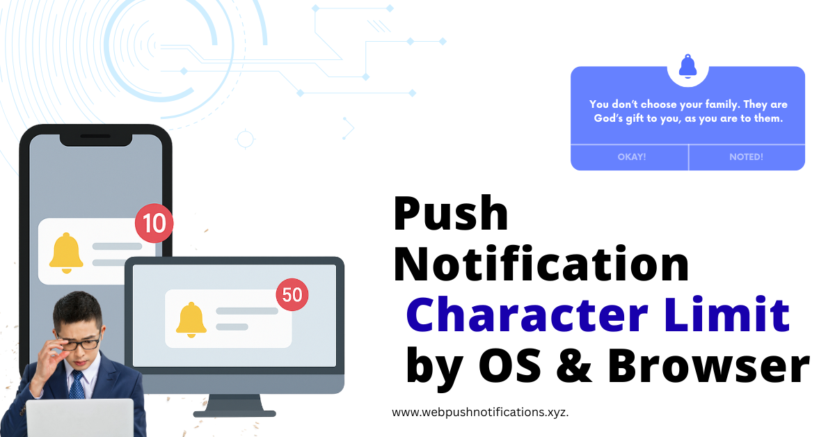 Push Notification Character Limit by OS & Browser