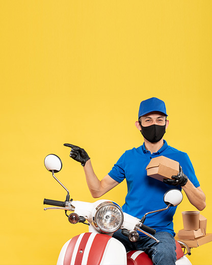 Courier delivery service business website project